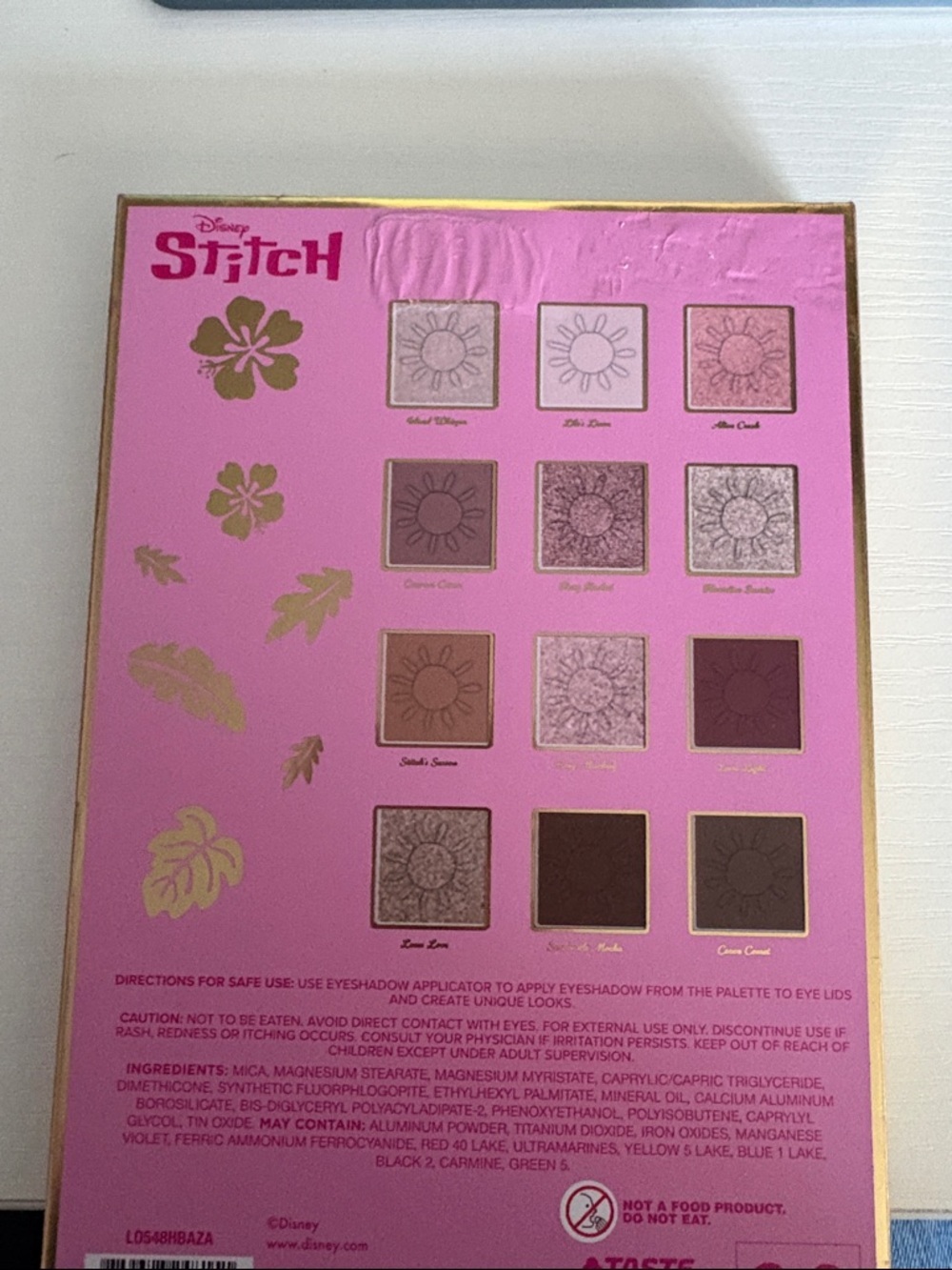 Disney Pink & Blue Stitch Decorative Eyeshadow Palette. New - Picture 8 of 8